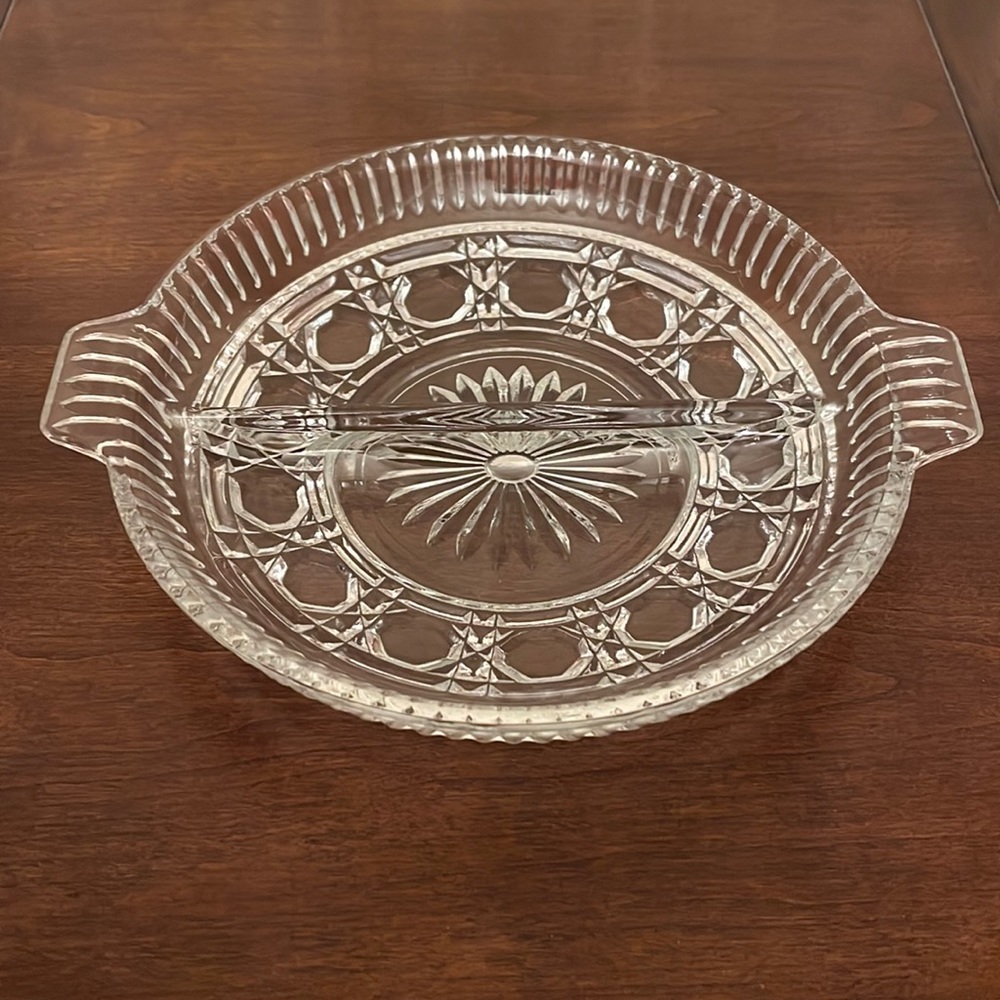 Indiana Glass divided relish dish